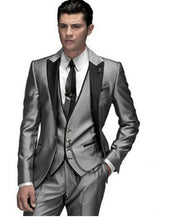 Load image into Gallery viewer, Dark Gray Groom Tuxedos