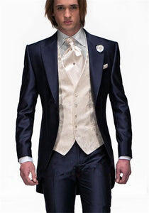 Dark Gray Groom Tuxedos