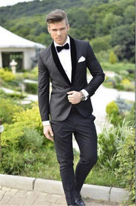 Dark Gray Groom Tuxedos