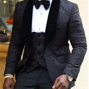 Dark Gray Groom Tuxedos