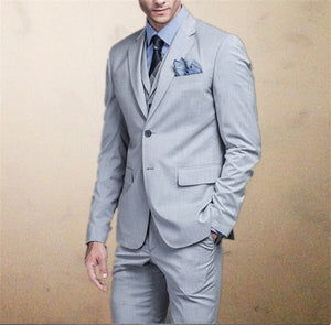 Men's Royal Blue Floral Suit