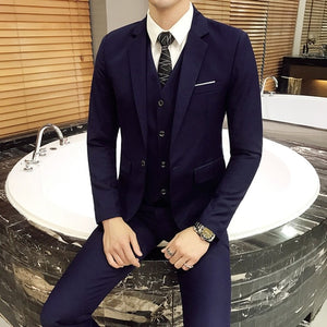 2019 new men's business casual high-end custom blazer