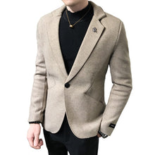 Load image into Gallery viewer, Blazers Men&#39;s Winter New Plus Velvet Thick